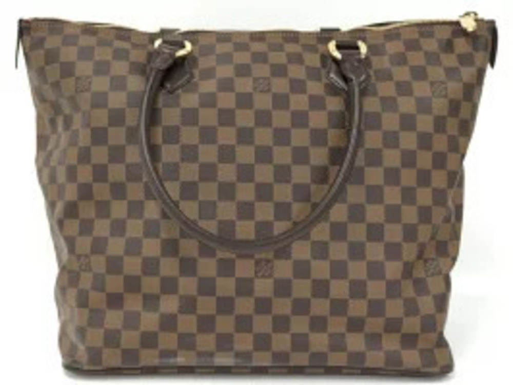 Louis Vuitton Saleya Handbag Ebene Damier